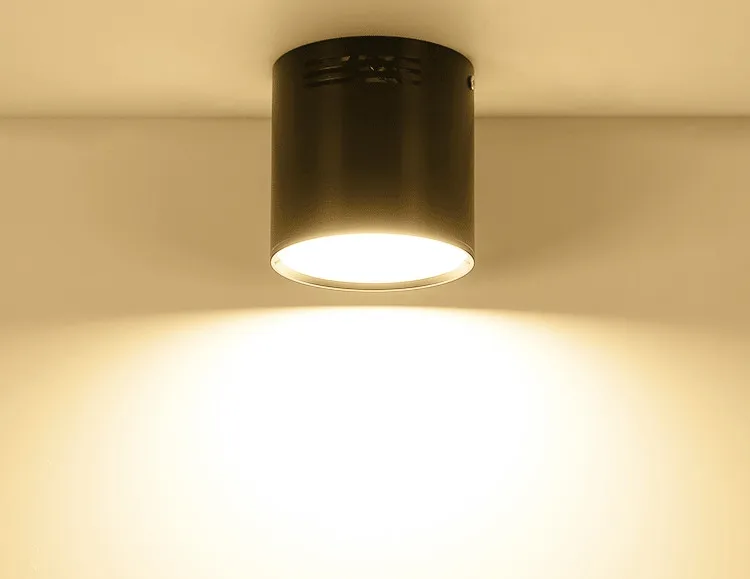 Dimmable LED COB Spotlights Ceiling lamp AC85-265V 5W 7W 9W 12W 15W Round Downlights Warm Cold White LED Lamp Indoor Lighting