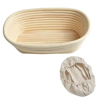 

Bread Oval Fermentation Basket Bread Round Rattan Bowl Hand-Woven Storage Basket Fermented Rattan Basket