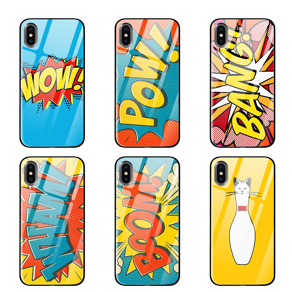 Радужный rerto pop для iPhone 5 5S 6 6s 7 8 Plus X XS XR 11 Pro макс. закаленное стекло чехлы