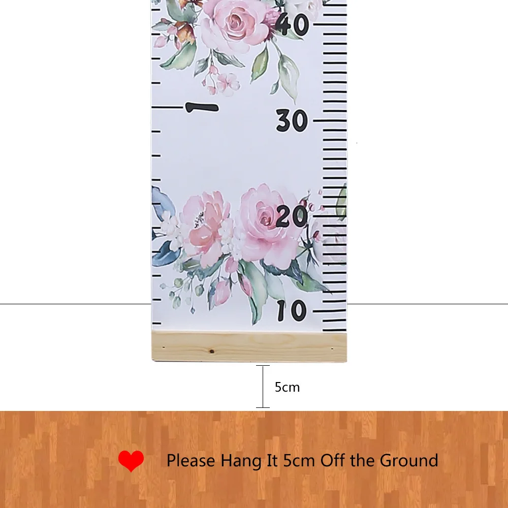 Height Measure Ruler For Children Wooden Wall Hanging Wall Sticker Kids Baby Growth Chart Bedroom Decoration Nordic Style Gift