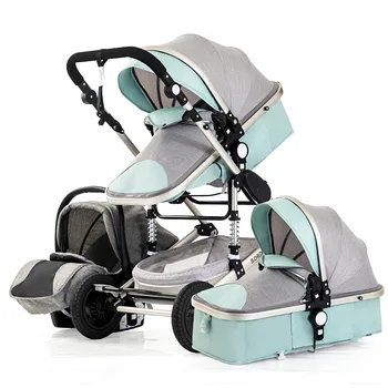 

Lightweight baby stroller with baby car safety seat cochesitos de bebe Portable folding carritos de bebe 3 en 1 four-wheel pram