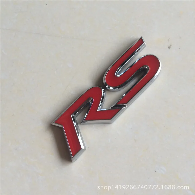 Автомобильные декоративные наклейки, полностью металлические модифицированные автомобильные Логотипы RS, декоративные наклейки Cruze/Fox Cool Bumper sticker s