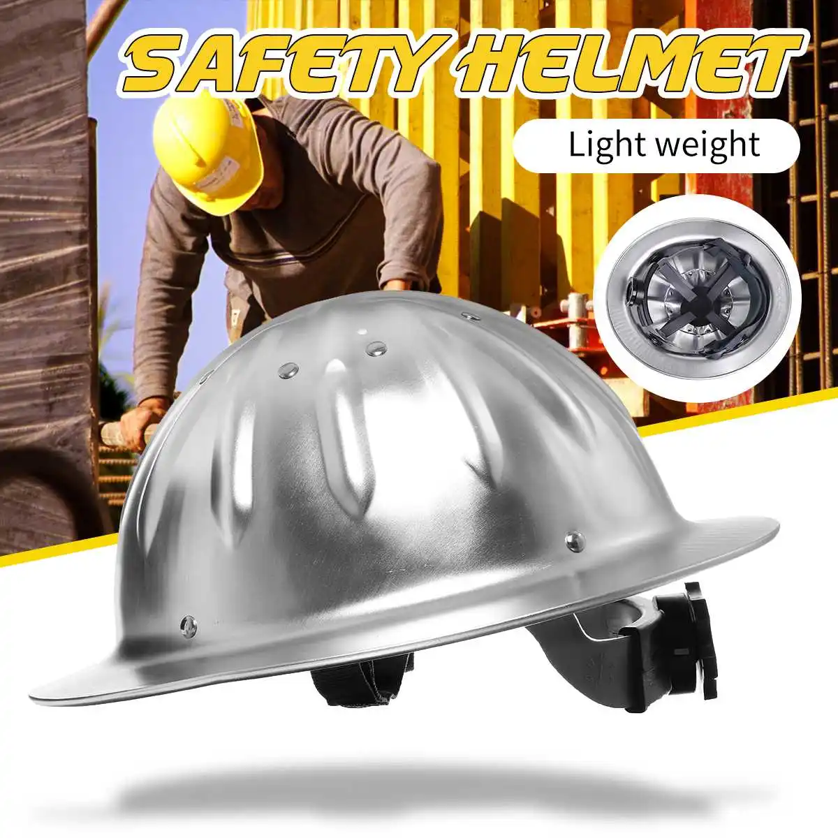 Full Brim Hard Hat Helm Safety 