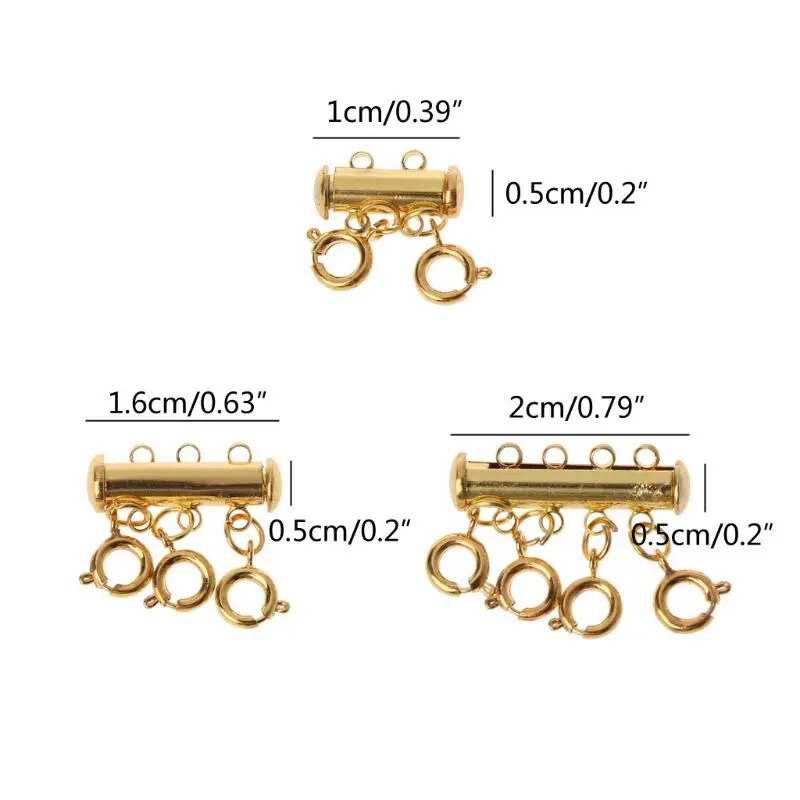 

Multi Strand Clasps Lobster Clasp Necklace Magnetic Tube Lock Jewelry Connectors X4YA