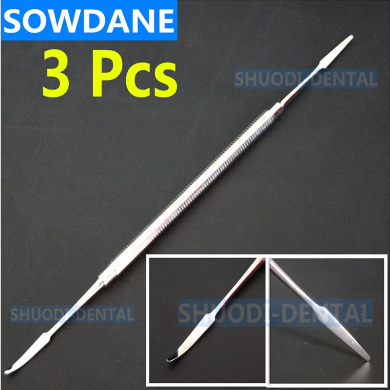 3 pcs High Quality Стоматологическая лаборатория шпатель из нержавеющей стали для смешивания цемента нож-шпатель инструмент двойные концы - Цвет: 3 pcs High Quality
