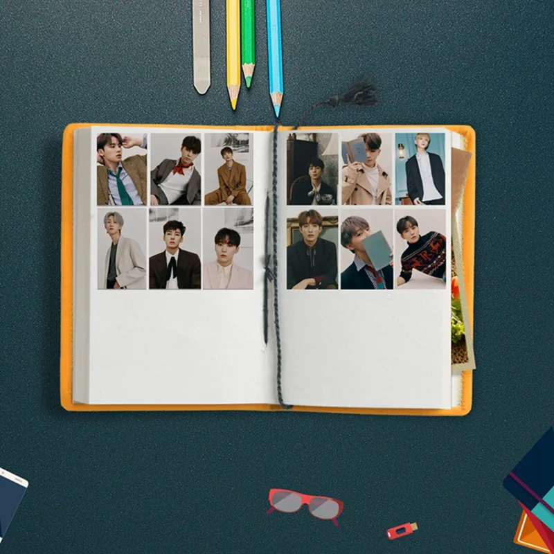 26 шт./компл. k-pop SEVENTEEN новые альбомы Ode карты с кристаллами наклейки в виде автобуса Стикеры для альбомов самодельные бумажные карты