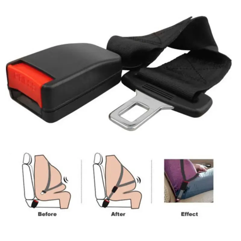 3 Color Car Seat Belt Clip Extender Safety Seatbelt Lock Buckle Plug Thick Insert Socket 1XCF 1Pc