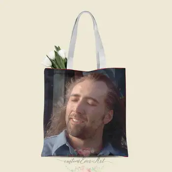 

Nicolas Cage Con Air tote bag custom canvas tote bags for women for teacher Birthday Bags Gift Bag personalized gifts