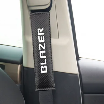

Car Safety Belt Covers For Chevrolet Blazer PU Leather Seatbelt Pad Automobiles Seat Belt Cover Car Accessories Interior 2Pcs
