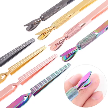 

1pcs Professional Nail Cuticle Pusher Stainless Steel Manicure Dead Skin Remover Trimmers Tweezers Pedicure Care Tools NTST01-04