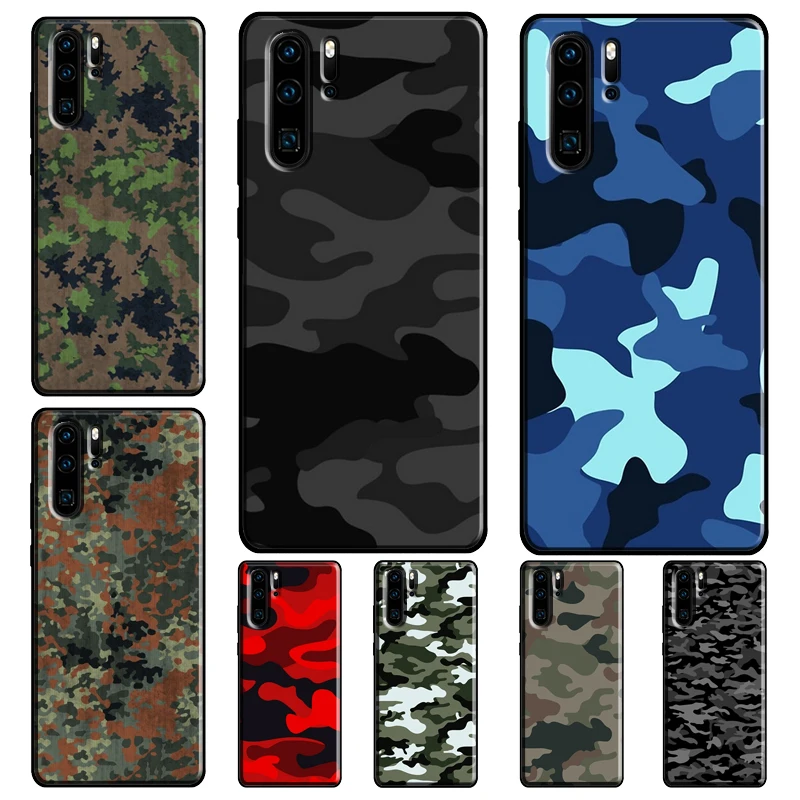 Армейский камуфляжный чехол для Huawei P30 Lite P40 P20 Pro Nova 5T P Smart 2019 Honor 20 10 X 8X 9X Coque |