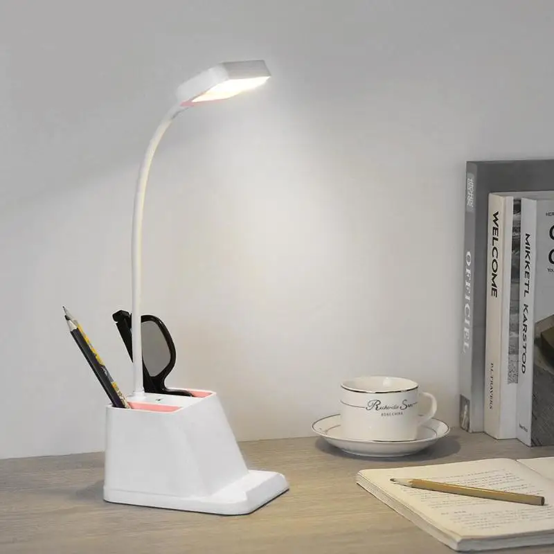 USB Rechargeable LED Desk Lamp Modern Fashion Multi-function Standard Paragraph Bedroom Bedside Touch Table Light