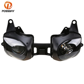 

POSSBAY Front Lighting Motorcycle Headlight Lens Replacement For Kawasaki Ninja ZX-6R 636 2007 2008 / 07 08 ZX6R Lighting Case