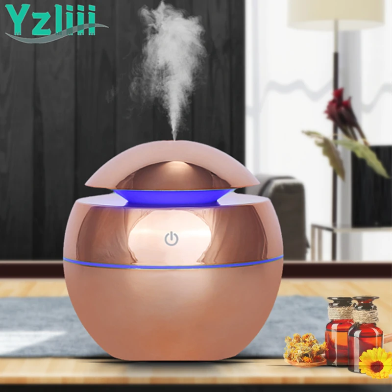 Aroma Essentiële Diffuser Ultrasone Lucht Thuis Luchtbevochtiger Mini Mist Maker Geurverspreider 130Ml 7 Kleur Led Licht kantoor|Luchtbevochtiger| - AliExpress