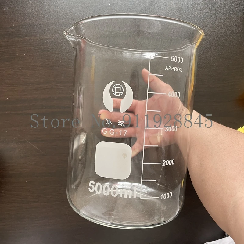 4pcs/lot Lab 10ml-500ml Borosilicate Glass Beaker Glass Beakers Measuring Cup Chemistry Laboratory Equipment