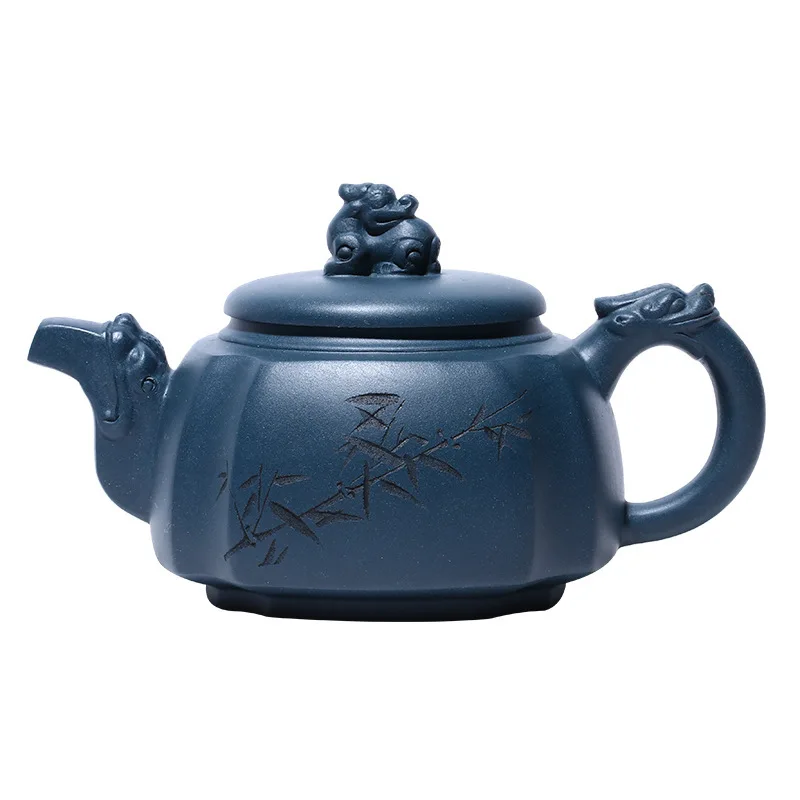 Yixing Dragon Teapot All Handmade Chinese Kung Fu Kettle With Gift Box