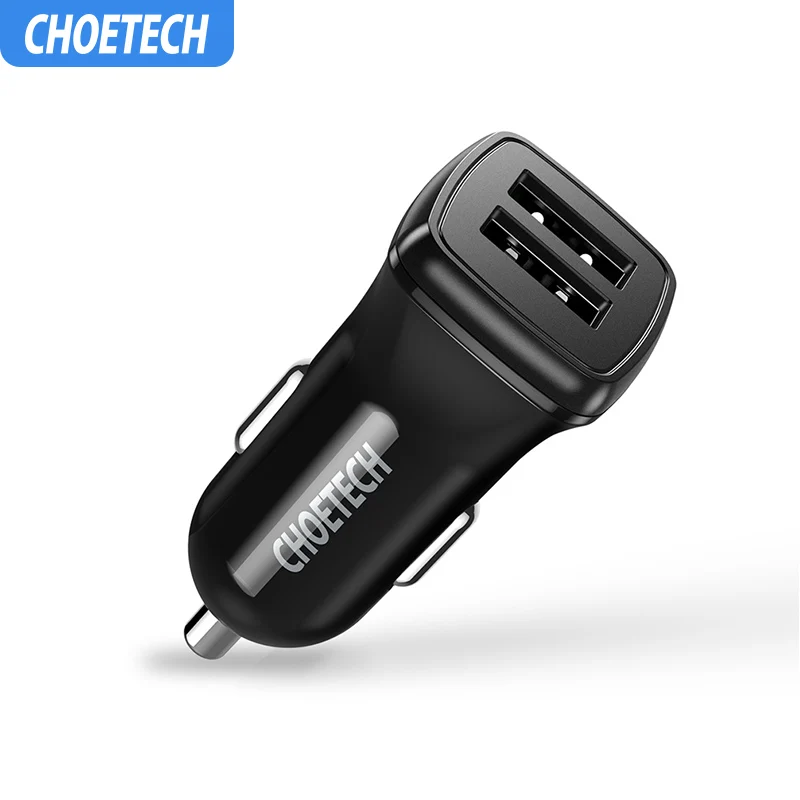 CHOETECH 5V 2.4A двойной зарядное устройство USB Универсальное автомобильное зарядное устройство для телефона для Xiaomi Mi 9 huawei iPhone samsung Tablet автомобильное зарядное устройство