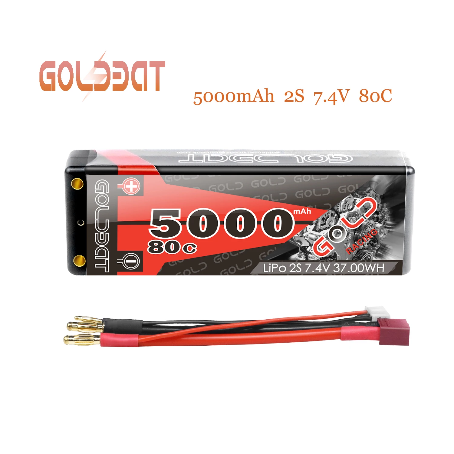 Аккумулятор GOLDBAT 7 4 В lipo 5000 мАч для радиоуправляемого автомобиля 80C аккумулятор