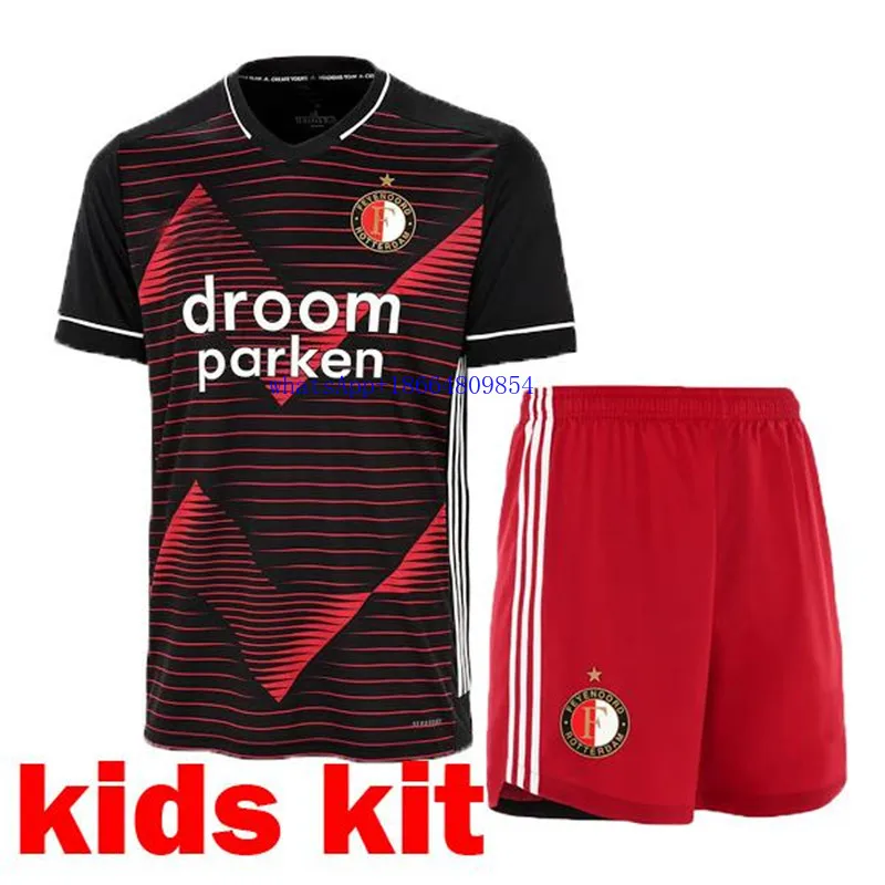 Новый детский комплект 20 21 Feyenoordes футбольные майки away 2020 2021 LARSSON V.PERSIE BERGHUIS VILHENA