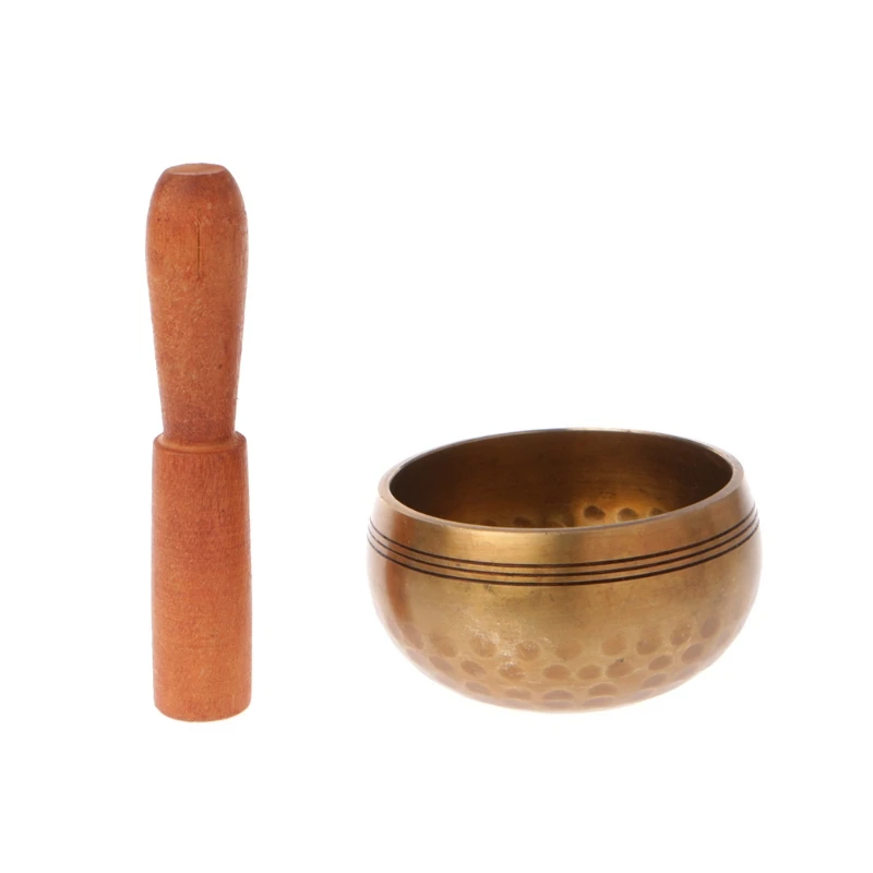 Tibetan Buddhism Singing Bowl Hand Hammered Yoga Copper Chakra Meditation Gift High quality Drop ship 5