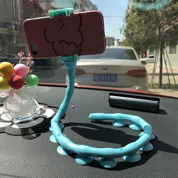 

Creative Insect Lazy Cellphone Holder Adjustable with Anti-Slip Charging Port Octopus Multifunctional Silicone Chuck Holder