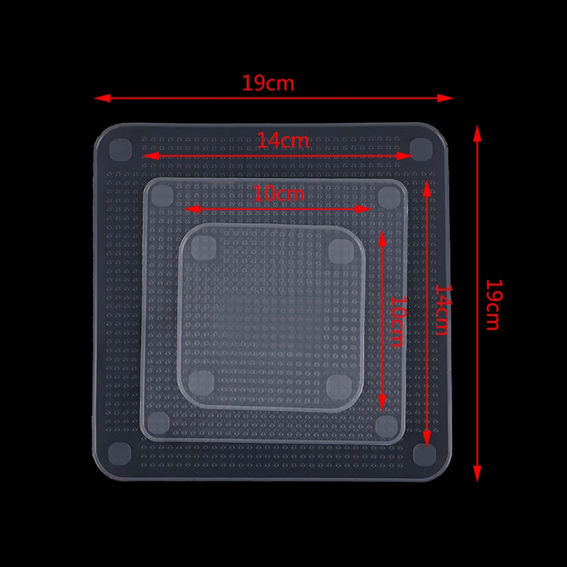 One Or 4pcs  Reusable Silicone Wrap Seal Food Fresh Keeping Wrap Lid Cover Stretch Vacuum Food Wrap Kitchen Tools