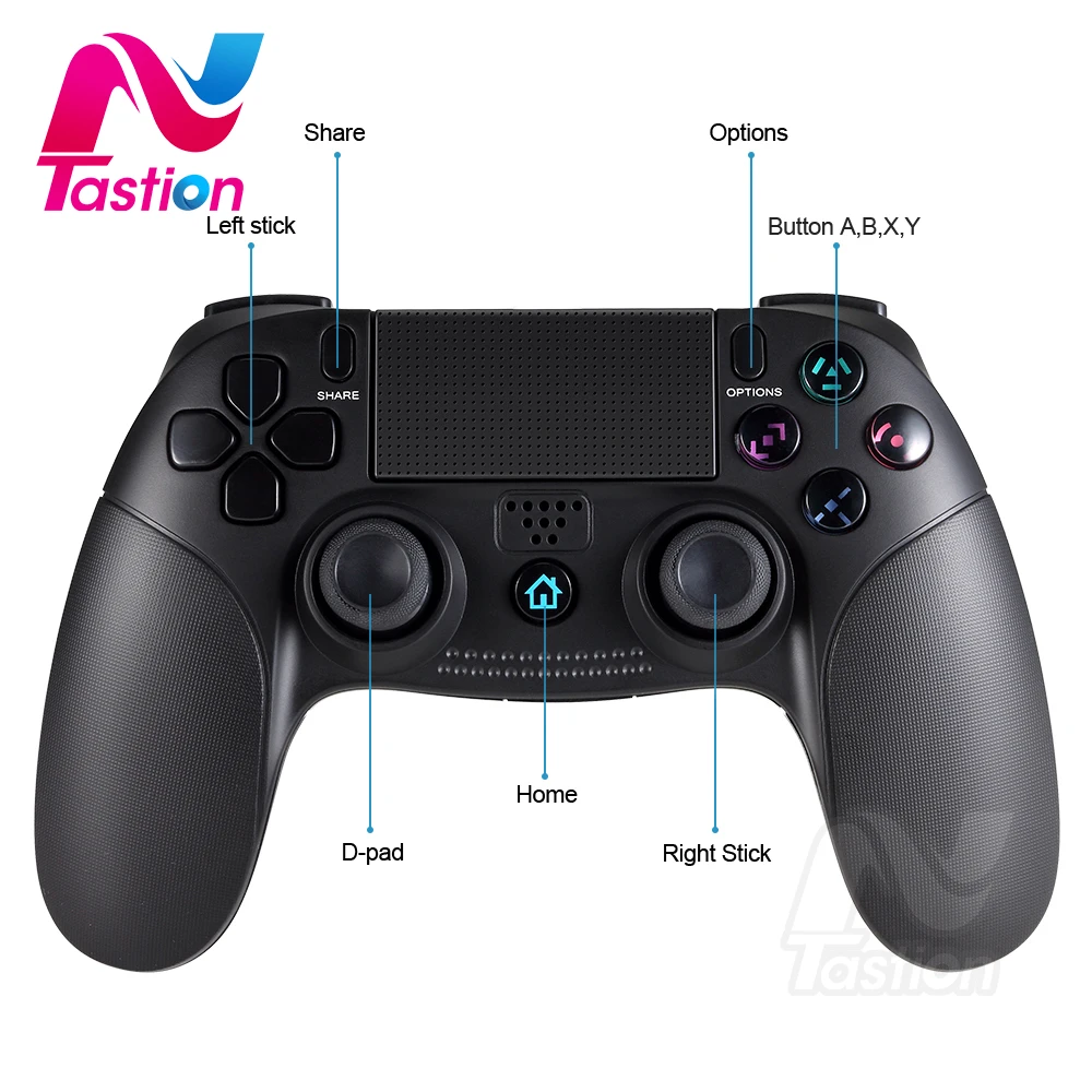 Беспроводной игровой контроллер для PS4 Двойной вибрационный ударный геймпад