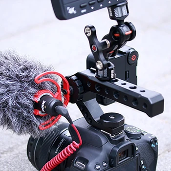 

Adapter Hot Shoe Multipurpose Aluminum Alloy Ergonomic Accessories Portable Camera Top Handle Mount Practical Photography