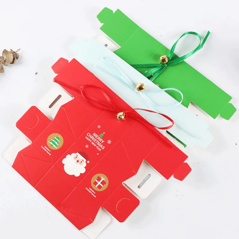 Лимит 100 10 шт креативная Веселая коробка с рождественскими конфетами бумажная сумка рождественская ель подарок коробка