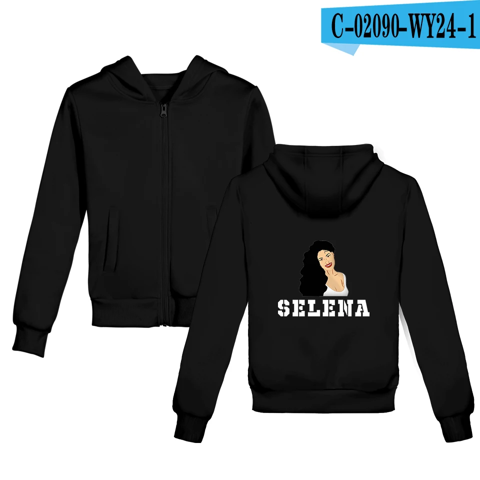80s Singer selena quintanilla/Детская толстовка на молнии, Крутая толстовка модная мягкая толстовка на молнии для мальчиков и девочек 100-150 см, детские толстовки, толстовка - Color: WY24