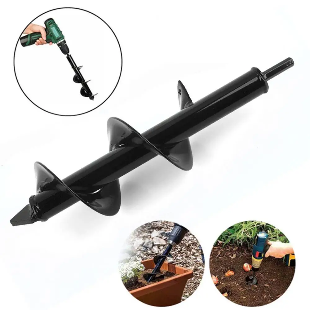 

Planting Auger Spiral High Speed Steel Mining Tool Practical Ground Drill Twist Drill Electrical Accessories Gardening Garden