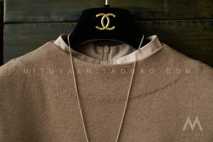 Lantern Sleeve Shirt Knitted Vest Two-piece Set