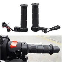 1 пара 12 в 25 Вт 22 мм мотоцикл Универсальная регулируемая температура Электрический нагрев ручка с переключателем и ускорителем карты штук