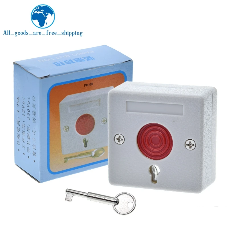 gang Environmentalist Month Pb-68 Emergency Button Switch Key Automatic Reset Wired Manual Alarm Button  Fire Hand Alarm Emergency Switch - Integrated Circuits - AliExpress
