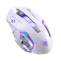 Novo mouse sem fio carregamento gaming mouse mudo backlit mouse mecânico ergonômico óptica acessórios do computador para computador portátil