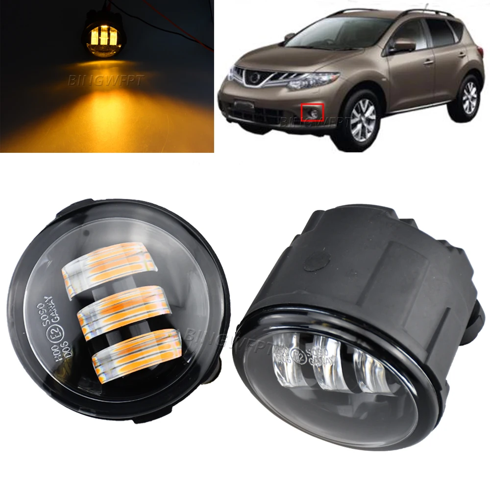 2pcs (left+right) Car Assembly Fog Lamp H8/h11 12v Daytime Running