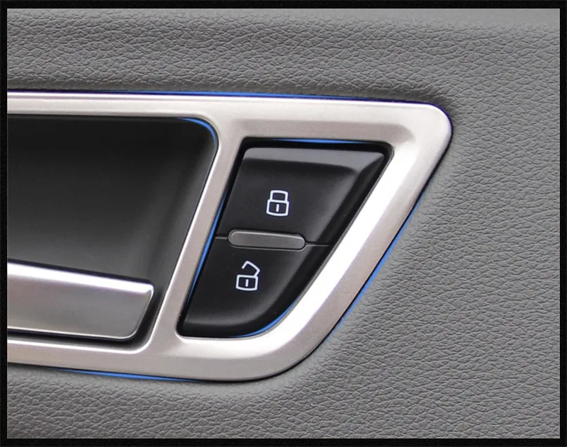 Нержавеющая сталь салона Ручка Панель крышка литье Накладка для Audi Q5 2009 2010 2011 2012 2013