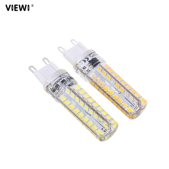 

G9 dimmer led corn bulb silicone spotlight candle 110v chandelier replace 50W Halogen lights dimmable super bright 2835 72 leds