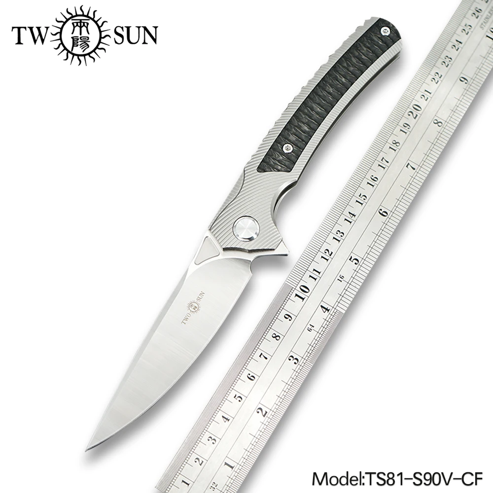 TWOSUN S90V складной карманный нож тактический Открытый охотничий инструмент для