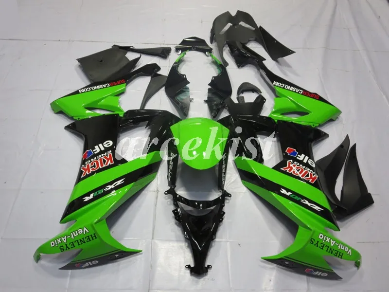 

4Gifts New ABS Motorcycle Fairings Kit Fit for kawasaki Ninja ZX-10R ZX10R 2008 2009 2010 10R 08 09 10 Bodywork set KICK