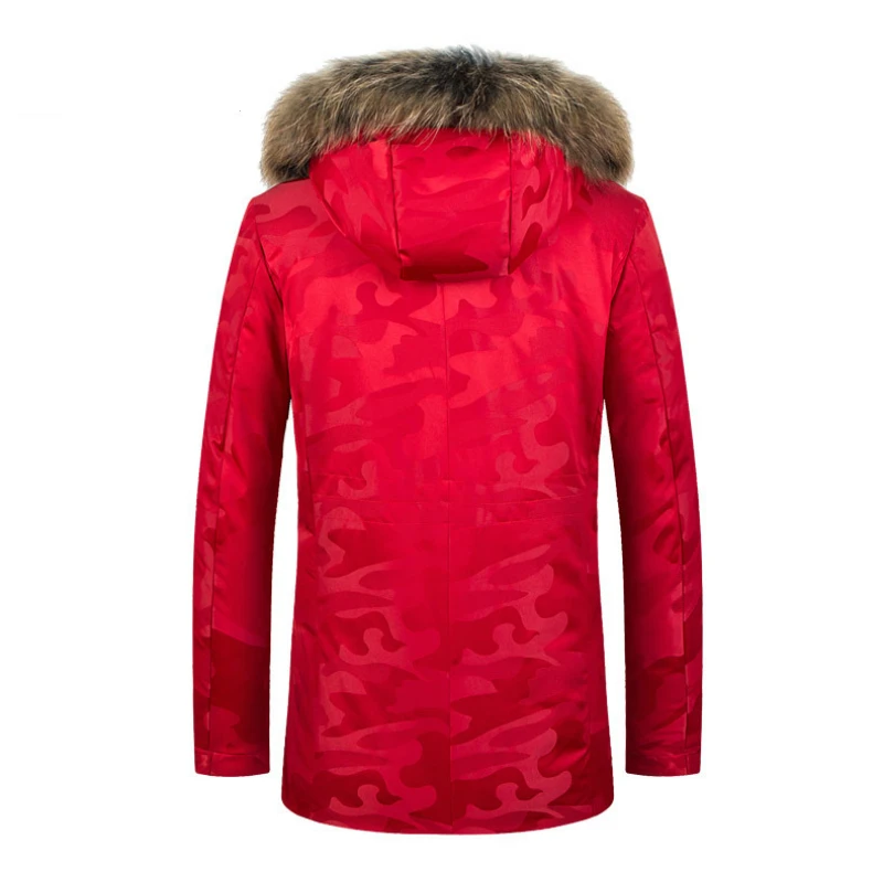 New Down Jacket Men's Winter 90% White Duck Down Jacket Camouflage Hooded Down Coat Male Parka Men Windbreaker Pluma Hombre Yes
