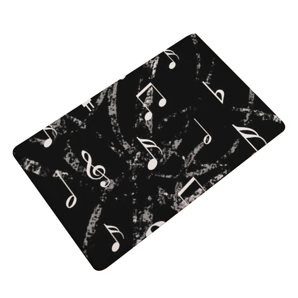 Кухонный водонепроницаемый напольный коврик с рисунком музыкального пианино