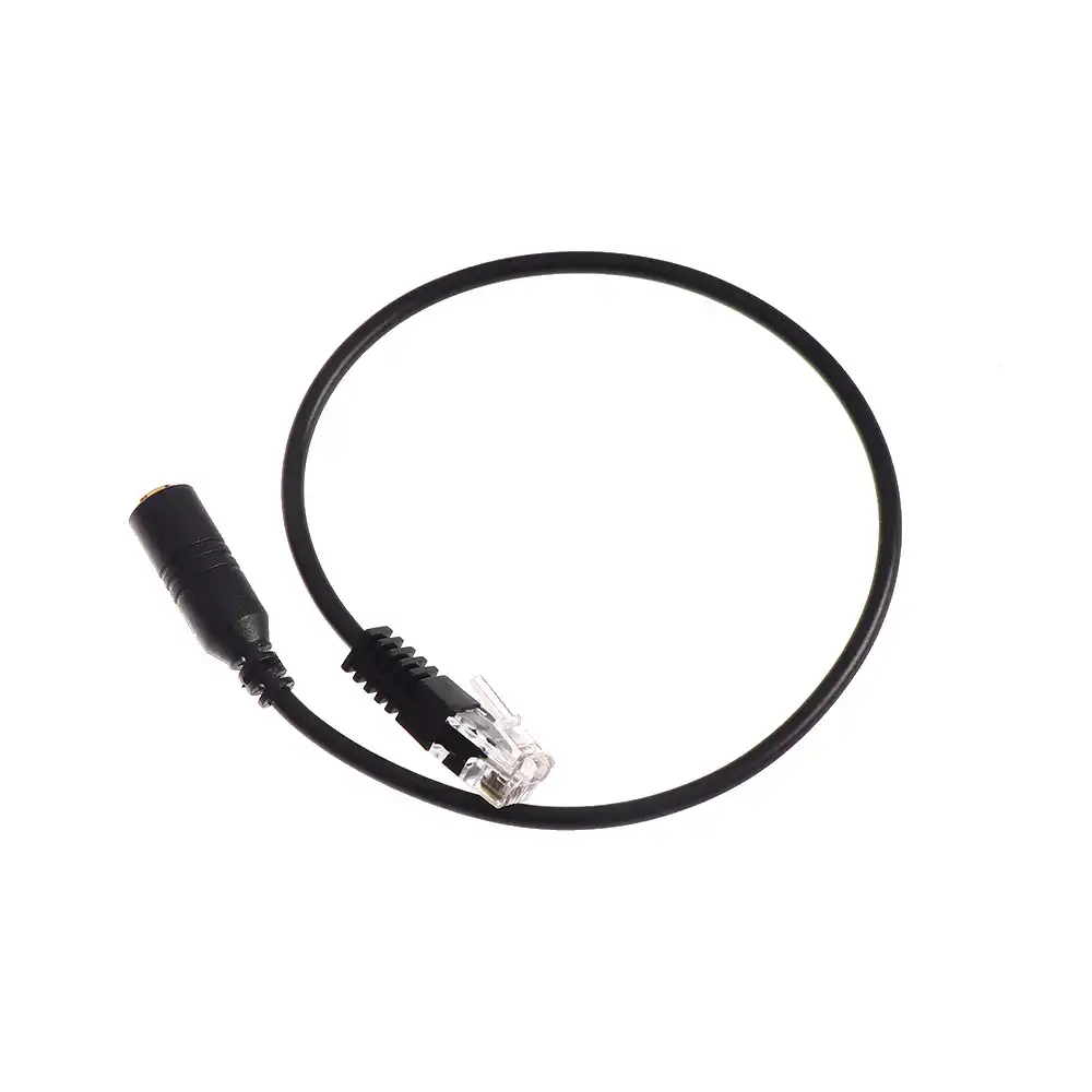 1pcs 31cm 3.5mm Audio Jack Female to Male RJ9 Plug Adapter Convertor