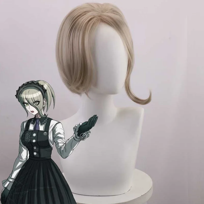 Takerlama Danganronpa V3 Tojo Kirumi Для женщин короткий парик Косплэй костюм для косплея