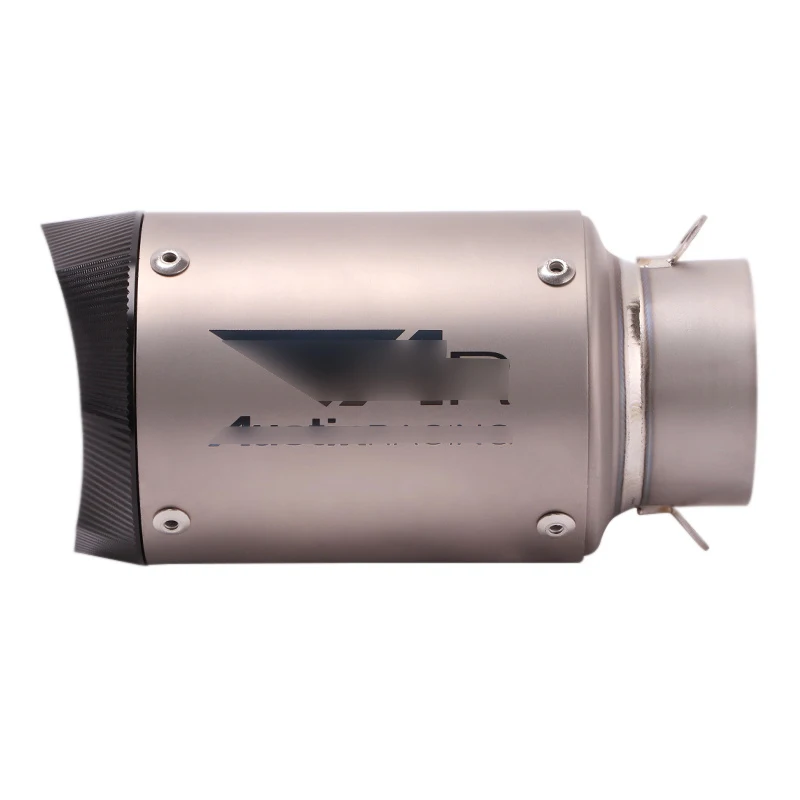 60.5mm Motorcycle Exhaust Tip Silencer Muffler Modified Vent Tail Tip Exhaust Pipe Slip on Moto Dirt Bike ATV