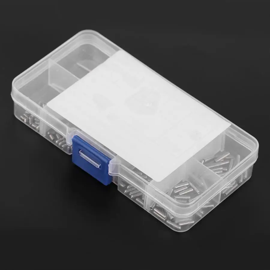 212 шт. винты Grub набор винтов из нержавеющей стали M2.5 A2 DIN916 внутренний шестигранный