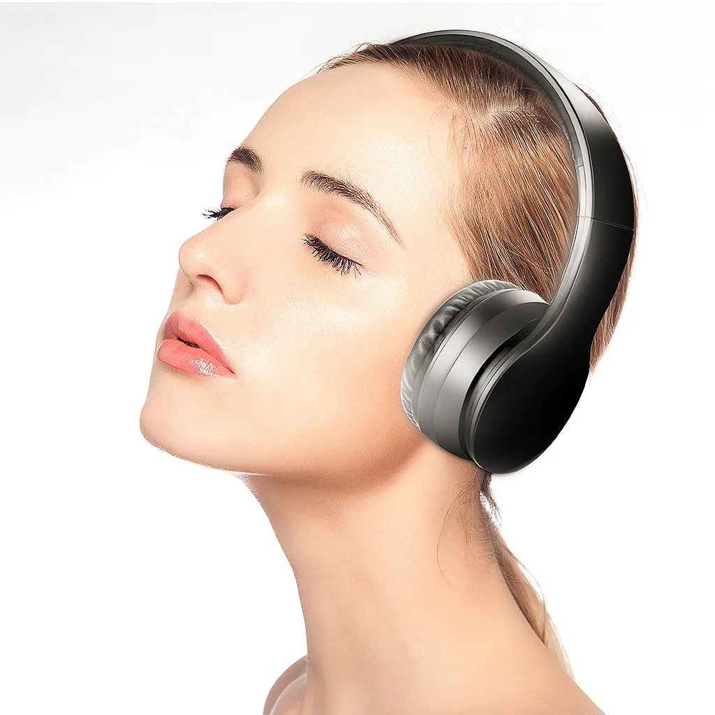 Over Ear Bluetooth Headphones Foldable Wireless Stereo Headset with FM Radio Headphones fone de ouvido Earbuds Headset