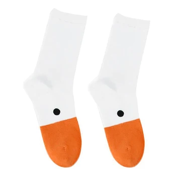 

Geese Game Socks Animal Fun Casual Cotton Breathable Cartoon Lovely for Women -MX8