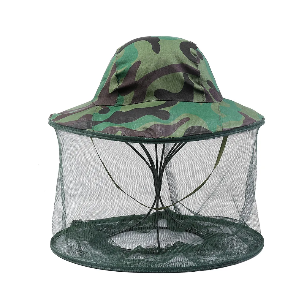 Новая уличная рыболовная Кепка Midge москитная пчела шляпа от насекомых Рыболовная Шапка баг сетка для защиты лица туристическая Кепка для кемпинга шапки 8P