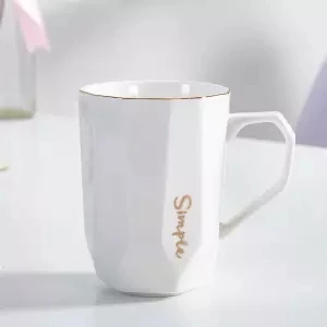 Чашка для воды Женская Студенческая кружка простая кофейная чашка офисная литературная керамическая чашка Tazas De ceramic a Creativas чашки и кружки стакан - Цвет: 400ML